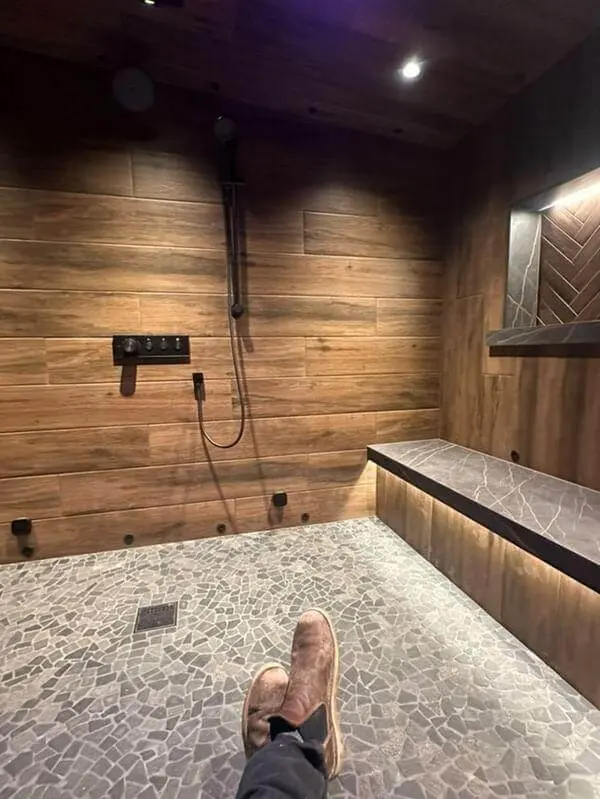 custom shower